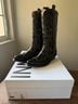 Ganni Solid Black Yellow Boots Size EU 39 - photo 10