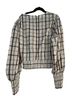 Veronica Beard Plaid White Red Brown Black Long Sleeve Blouse Size 2 - photo 2
