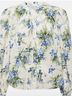 Veronica Beard 100% Cotton Floral White Blue Blouse Size 2 - photo 4