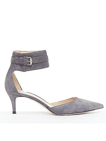 Gianvito Rossi Gianvito Rossi Suede Cuff Ankle Pumps (view 1)