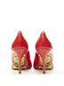 Versace 100% Other Black Versace Hibiscus Barocco Stud Pump Size EU 38 - photo 5