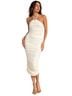 Likely Solid Ivory Cocktail Dress Size 6 - photo 1
