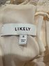 Likely Solid Ivory Cocktail Dress Size 6 - photo 3