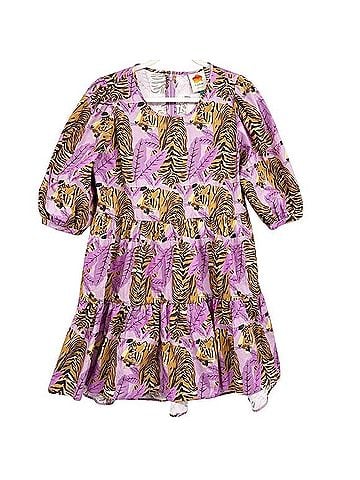 FARM Rio Tiger Leaves Lavender Casual Dress (view 2)