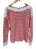 Ann Taylor LOFT 100% Cotton Stripes Red White Pullover Sweater Size XL - photo 1