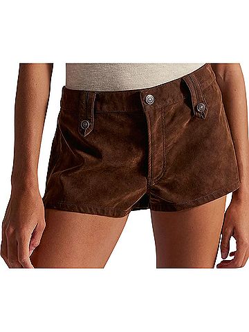 We the Free Faux Leather Shorts (view 1)