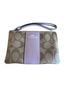 Coach Print Purple Brown Wristlet One size - photo 1