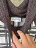 Joseph Ribkoff 100% Polyester 23% Rayon 6% Spandex Plaid Black White Gray Long Sleeve Blouse Size 14 - photo 3