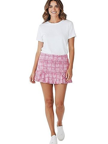 Vineyard Vines Painted Gingham Flounce Skort (view 1)