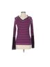 Dakini Stripes Purple Pink Long Sleeve Blouse Size L - photo 1