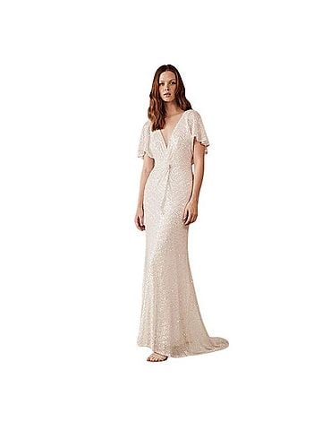 BHLDN Jenny Yoo Sequin Bridal gown Cocktail Dress (view 1)
