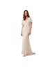 BHLDN Silver White Cocktail Dress Size 4 - photo 1