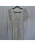 BHLDN Silver White Cocktail Dress Size 4 - photo 13