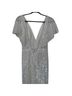 BHLDN Silver White Cocktail Dress Size 4 - photo 2