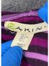 Dakini Stripes Purple Pink Long Sleeve Blouse Size L - photo 3