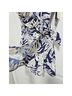Gottex Floral Blue White One Piece Swimsuit Size 10 - photo 7
