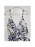 Gottex Floral Blue White One Piece Swimsuit Size 10 - photo 6