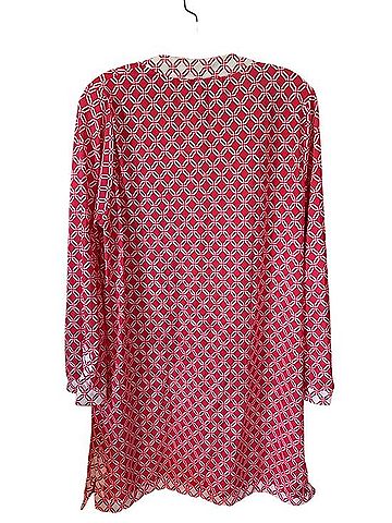 Aqua Aqua Et Sol Pink Geometric Print Dress Casual Dress (view 2)