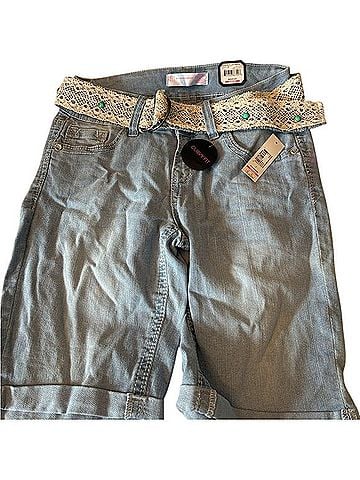 No Boundaries Curvy Fit Denim Shorts (view 1)