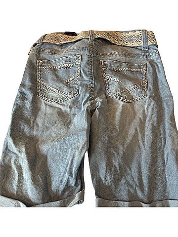 No Boundaries Curvy Fit Denim Shorts (view 2)