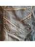 No Boundaries Blue White Denim Shorts Size 7 - photo 5