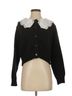 Romwe 100% Polyester Black Wool Cardigan Size S - photo 1