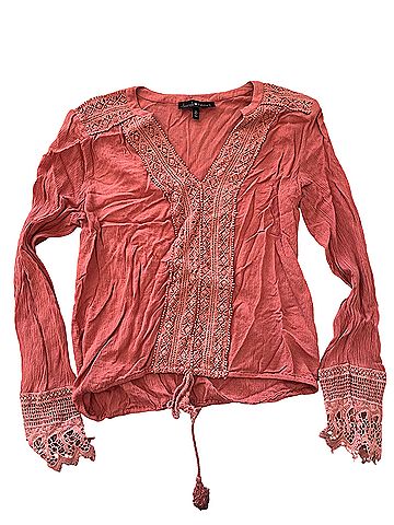 Derek Heart Long Sleeve Blouse (view 1)