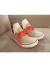 Vans 100% Canvas Gray Red Sneakers Size 7 1/2 - photo 3