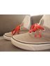 Vans 100% Canvas Gray Red Sneakers Size 7 1/2 - photo 8
