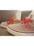 Vans 100% Canvas Gray Red Sneakers Size 7 1/2 - photo 6