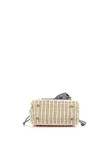 Christian Dior Lady Dior Bag Wicker and Oblique Canvas Medium (view 2)