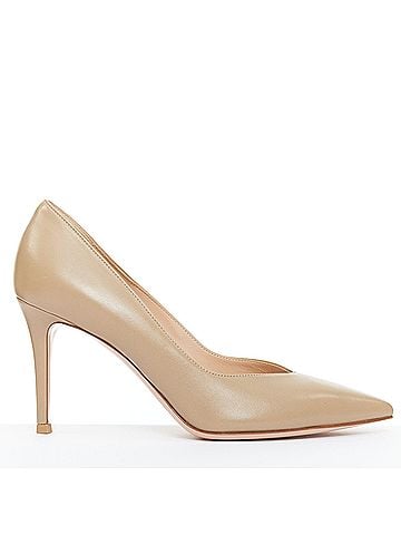 Gianvito Rossi Gianvito Rossi Leather Pointy Pumps (view 1)