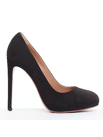 Alaïa Alaia Suede Leather Almond Toe Court Pumps (view 1)