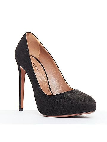 Alaïa Alaia Suede Leather Almond Toe Court Pumps (view 2)