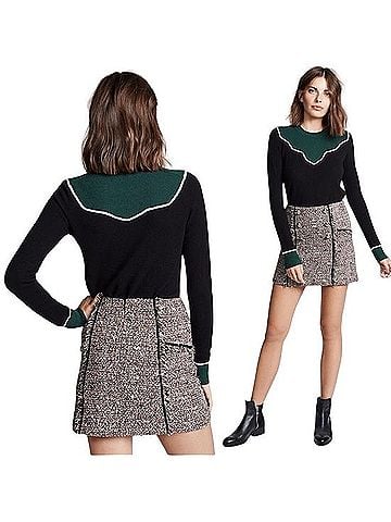 Veronica Beard Atty Cashmere Pullover Sweater (view 2)