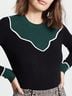 Veronica Beard 100% Cashmere Black Green Cashmere Pullover Sweater Size XS - photo 3