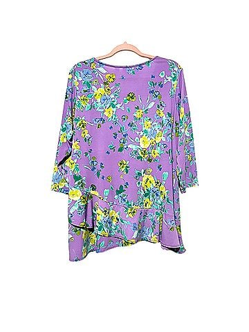 Susan Graver 3/4 Sleeve Blouse (view 2)