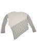 Brochu Walker Stripes Black Ivory Wool Pullover Sweater Size S - photo 2