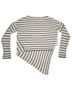 Brochu Walker Stripes Black Ivory Wool Pullover Sweater Size S - photo 1