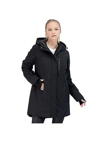 Sebby Collection Heavyweight Softshell Parka Snow Jacket (view 1)