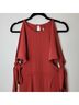 Keepsake 100% Polyester Solid Red Orange Casual Dress Size M - photo 3