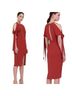Keepsake 100% Polyester Solid Red Orange Casual Dress Size M - photo 1