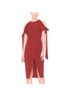Keepsake 100% Polyester Solid Red Orange Casual Dress Size M - photo 10