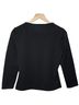 Reformation Solid Black 3/4 Sleeve Blouse Size L - photo 2