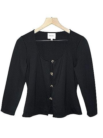Reformation Owen Knit Top 3/4 Sleeve Blouse (view 1)