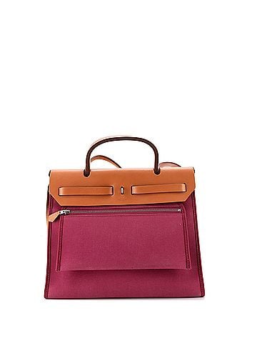 Hermès Herbag Zip Leather and Toile 31 (view 2)