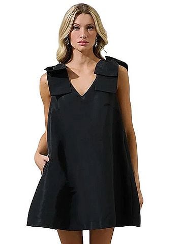 Sugarlips Alani Bow Trapeze Mini Dress Casual Dress (view 1)