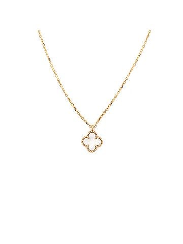 Van Cleef & Arpels Sweet Alhambra Pendant Necklace 18K Yellow Gold and Mother of Pearl (view 1)