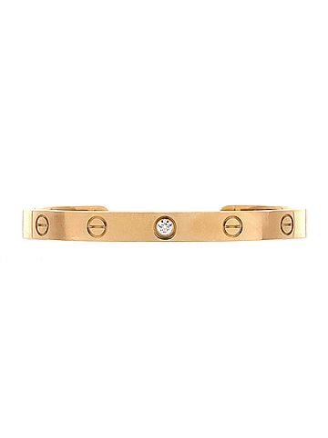 Cartier Love 1 Diamond Cuff Bracelet 18K Yellow Gold with Diamond (view 1)