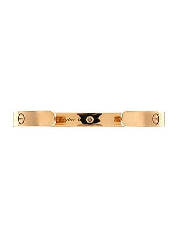 Cartier Love 1 Diamond Cuff Bracelet 18K Yellow Gold with Diamond (view 2)